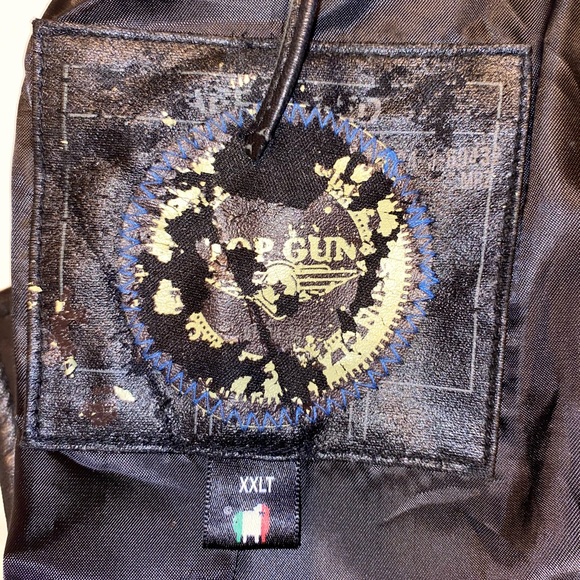 1980’s Top Gun Vintage Leather Jacket - Picture 5 of 6